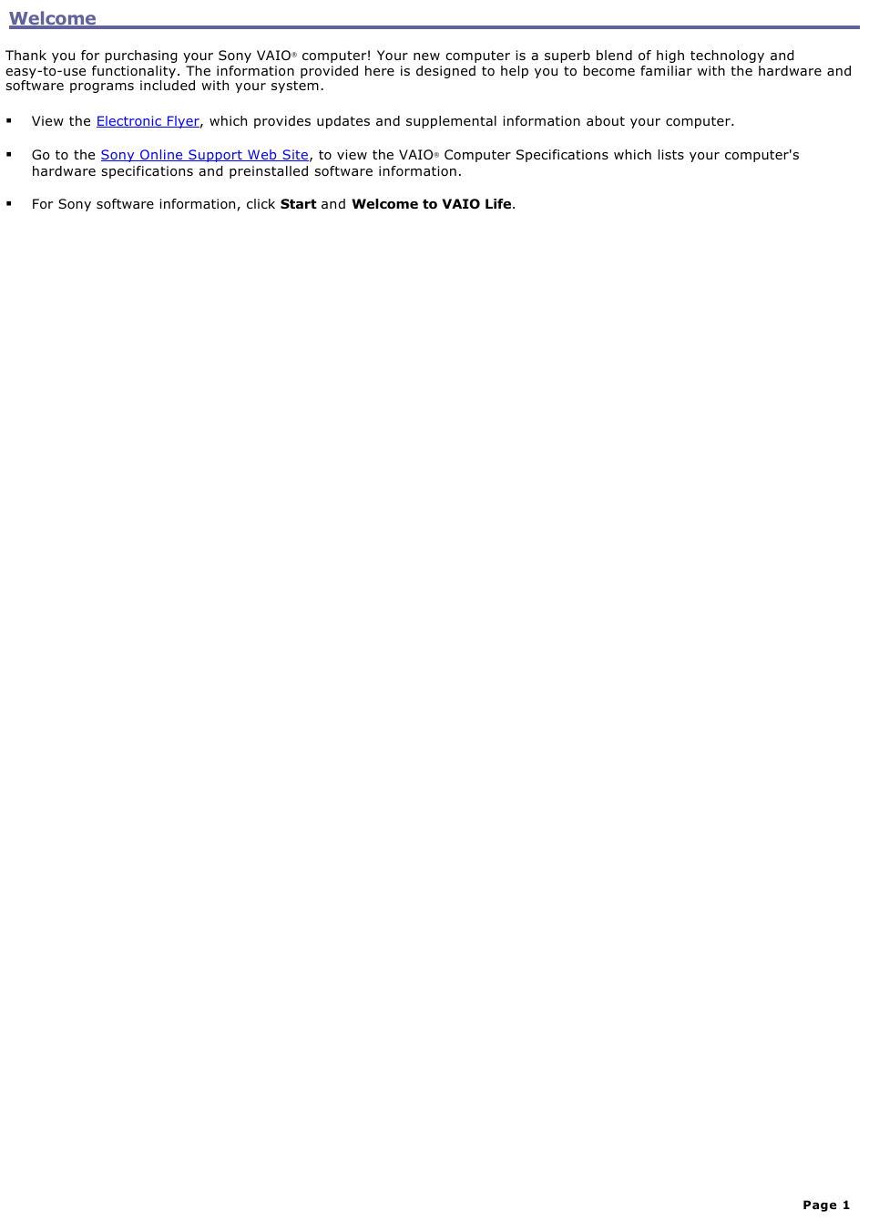 Sony PCV-RS400CG User Manual | 146 pages