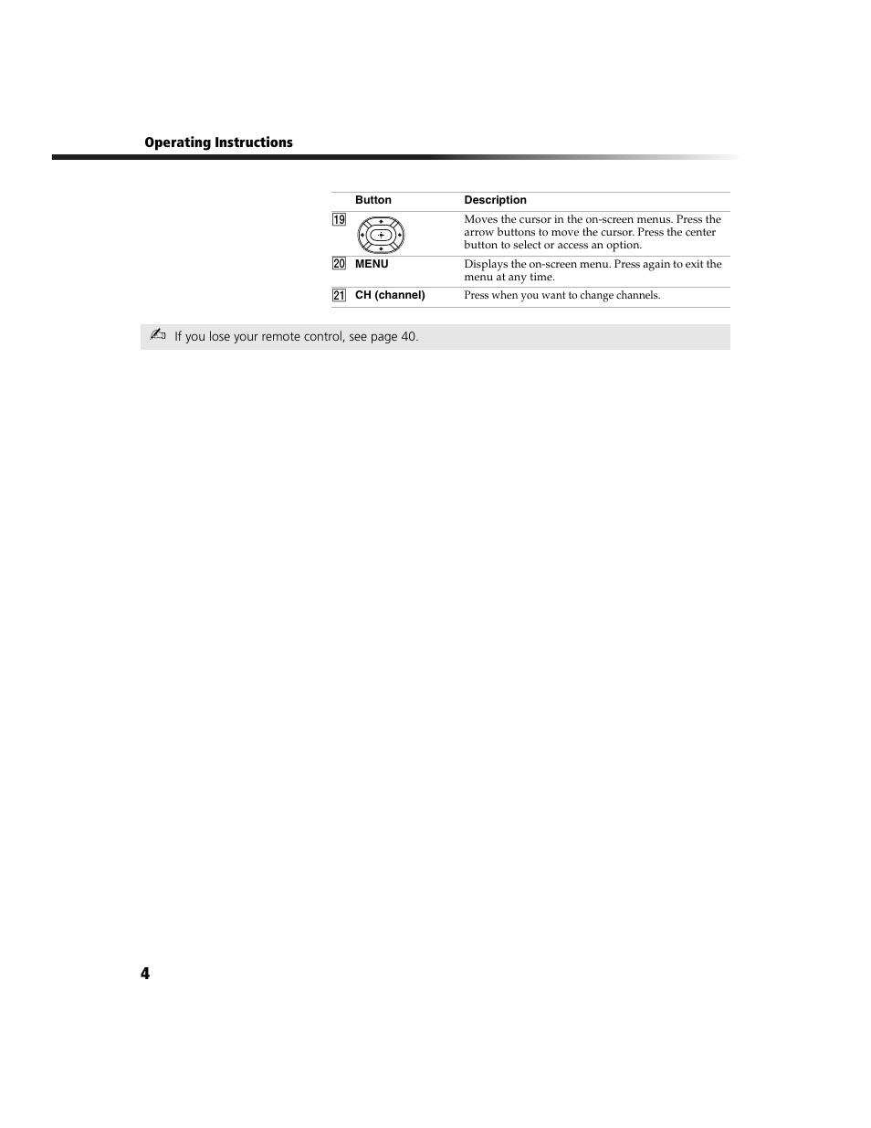 Sony WEGA  KV-20FA210 User Manual | Page 12 / 56