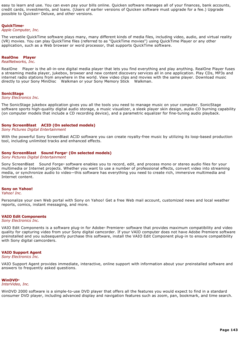 Sony PCG-NV200 User Manual | Page 143 / 187