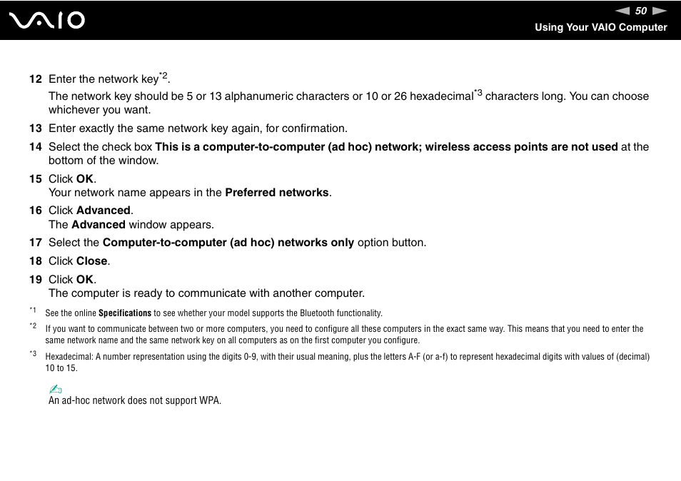 Sony VGN-S660P User Manual | Page 50 / 167