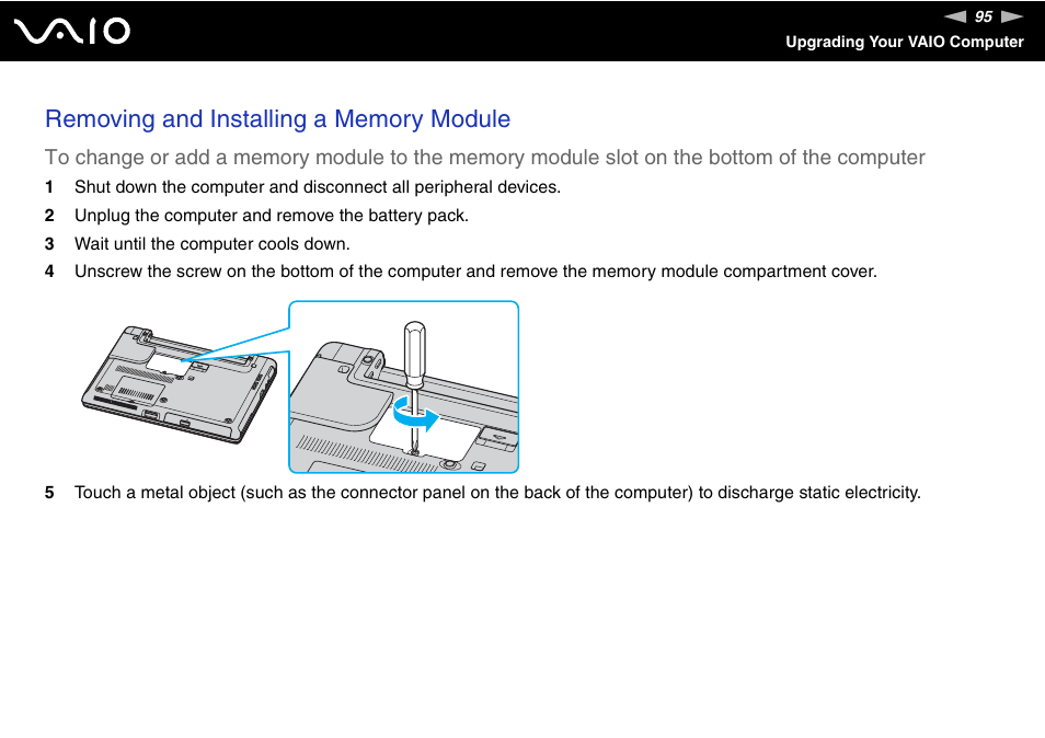 Sony VGN-S660P User Manual | Page 95 / 167