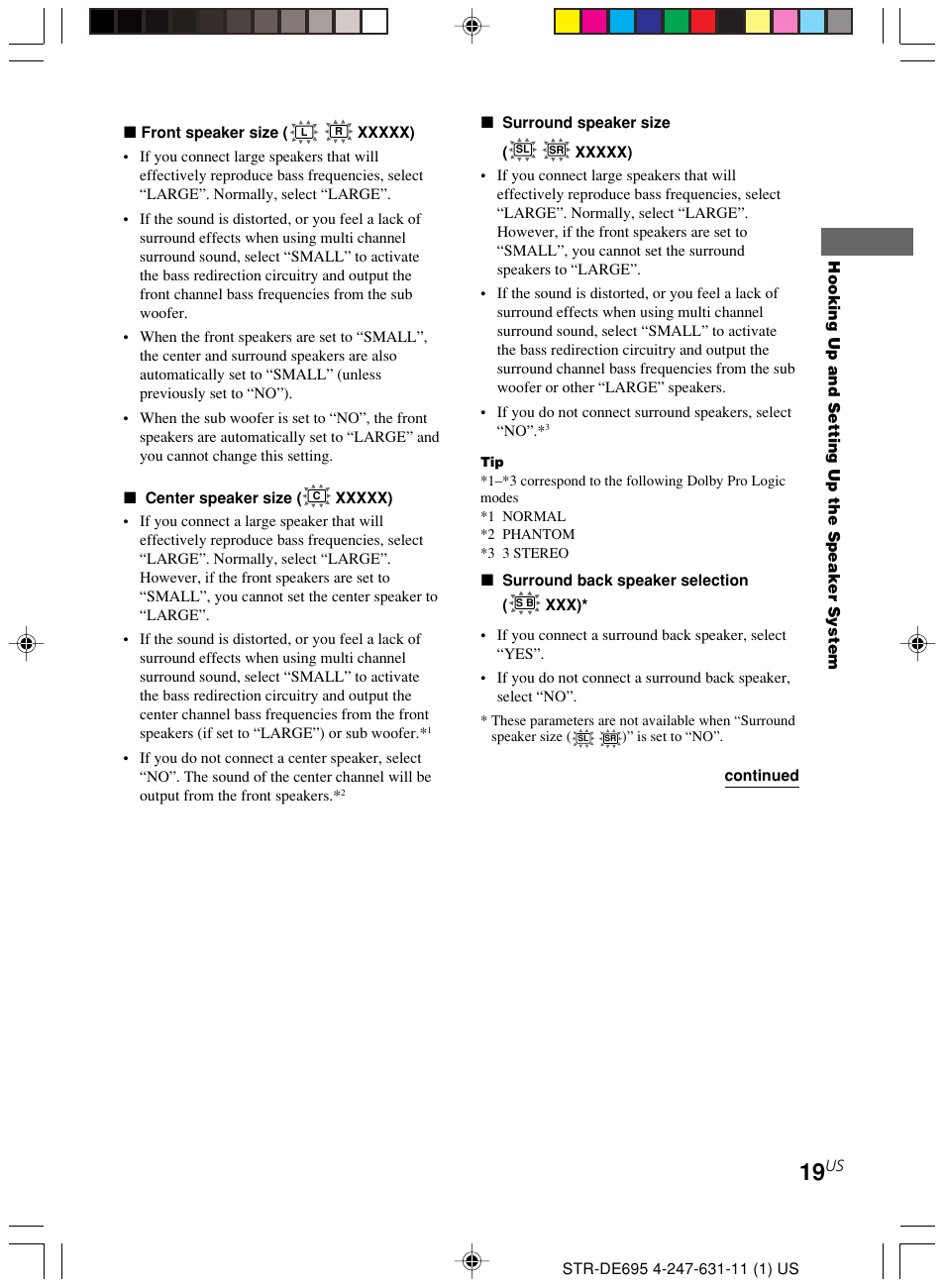 Sony STR-DE695 User Manual | Page 19 / 60