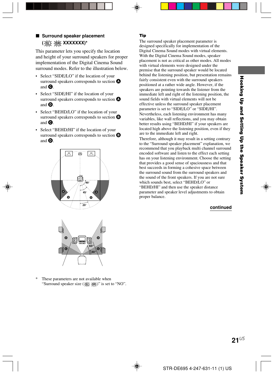 Sony STR-DE695 User Manual | Page 21 / 60