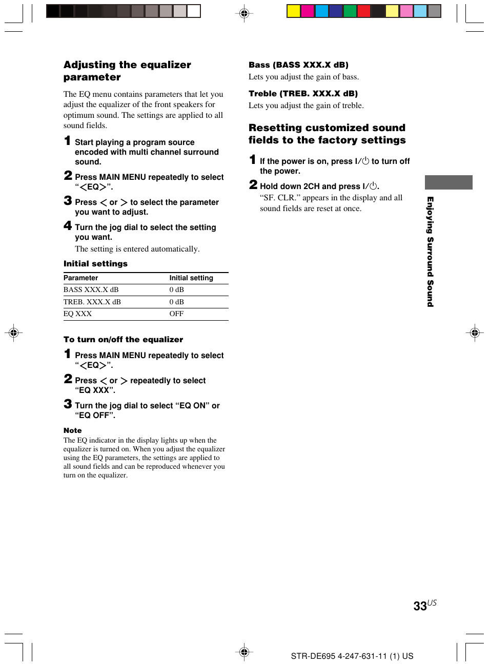 Sony STR-DE695 User Manual | Page 33 / 60