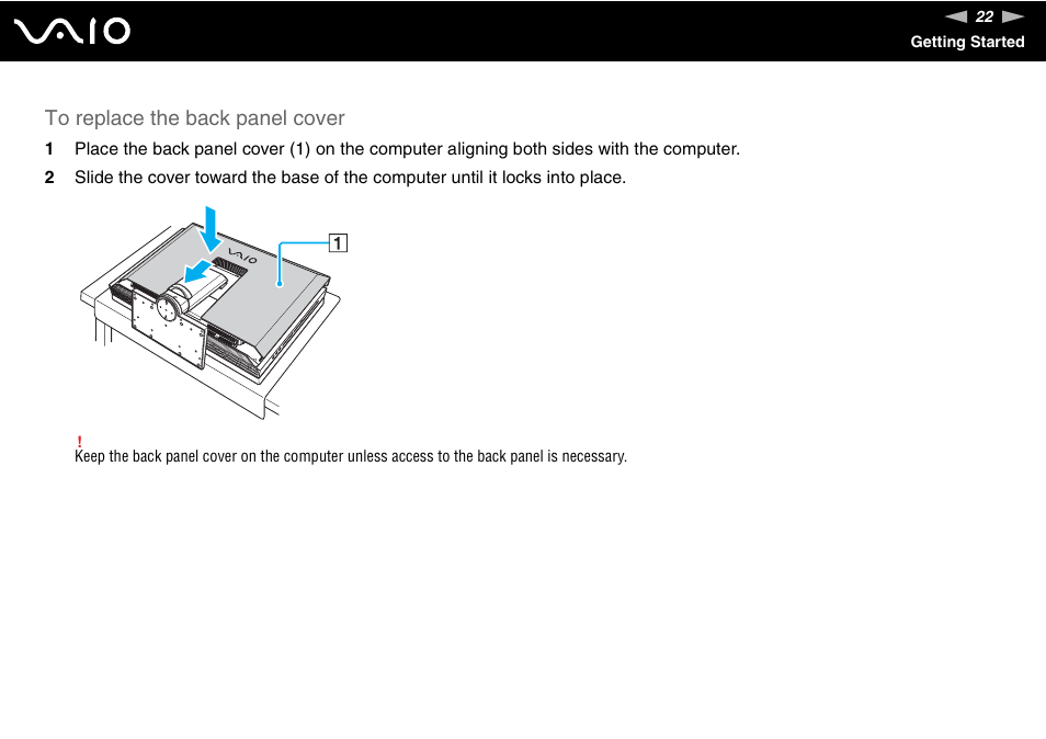 Sony VGC-RT100Y User Manual | Page 22 / 220