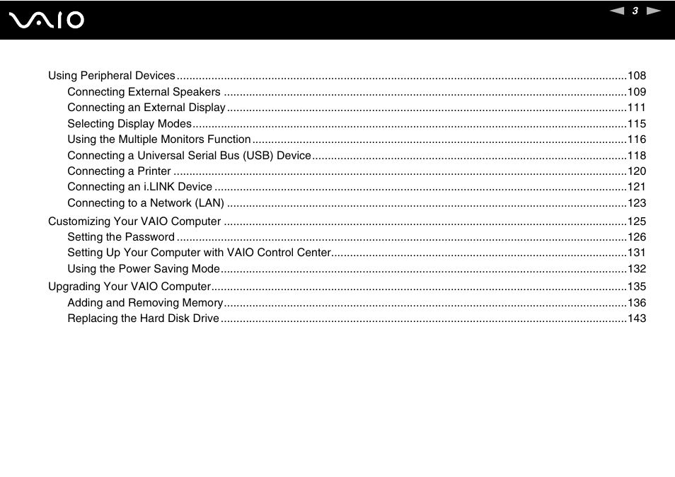 Sony VGC-RT100Y User Manual | Page 3 / 220