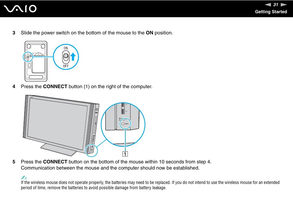 Sony VGC-RT100Y User Manual | Page 31 / 220