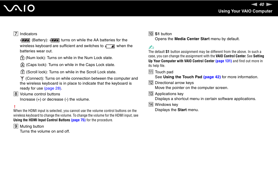 Sony VGC-RT100Y User Manual | Page 40 / 220