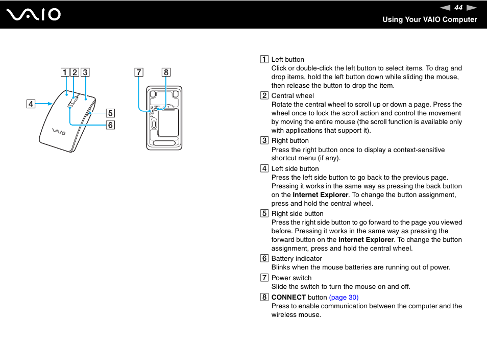 Sony VGC-RT100Y User Manual | Page 44 / 220