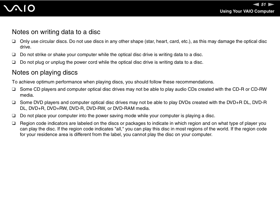 Sony VGC-RT100Y User Manual | Page 51 / 220