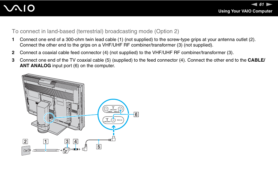 Sony VGC-RT100Y User Manual | Page 61 / 220