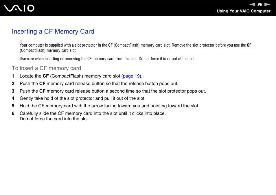 Sony VGC-RT100Y User Manual | Page 96 / 220