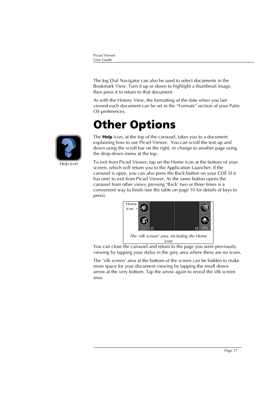 Other options | Sony PEG-TJ37 User Manual | Page 17 / 24