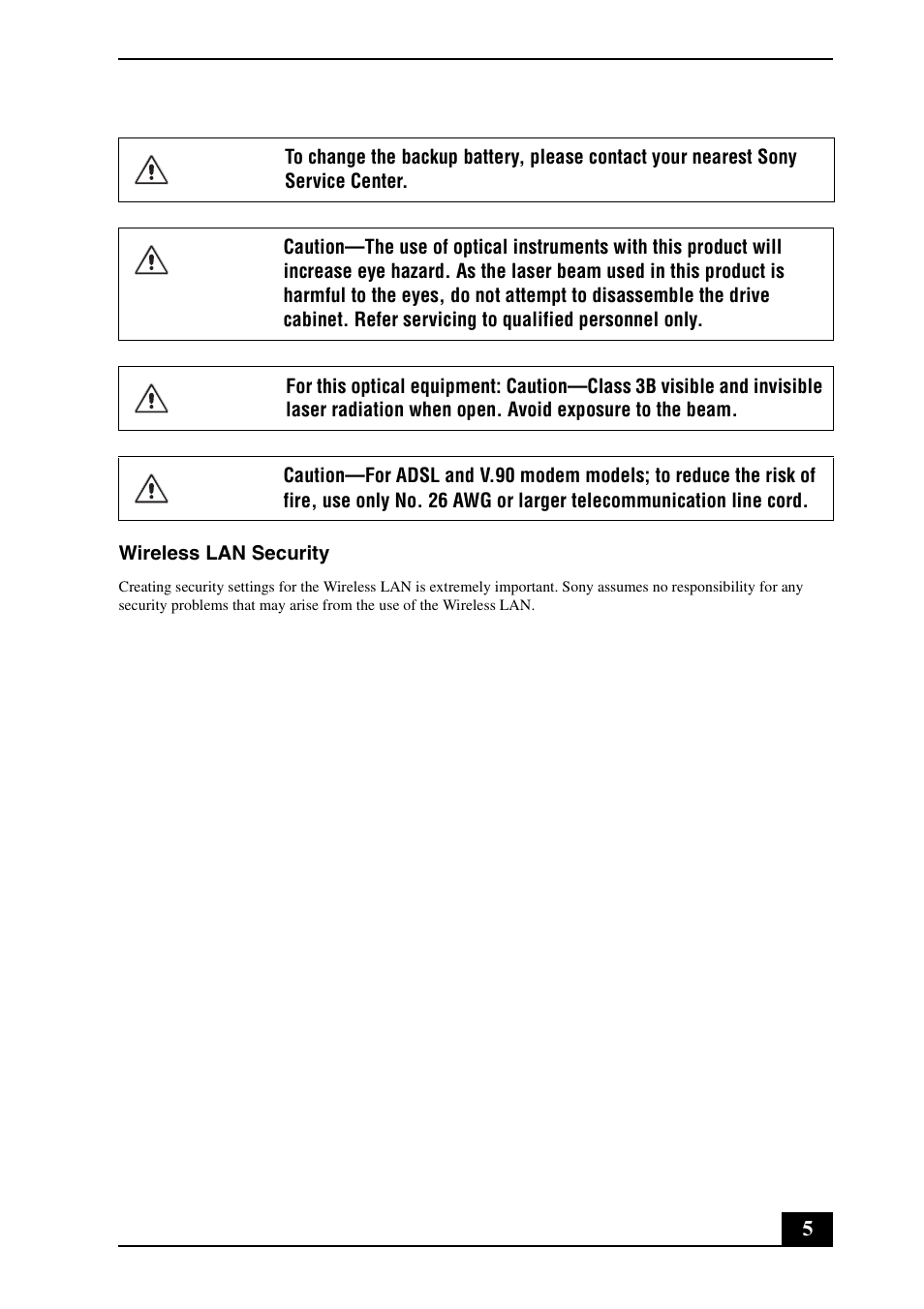 Sony VGN-AX570G User Manual | Page 5 / 12