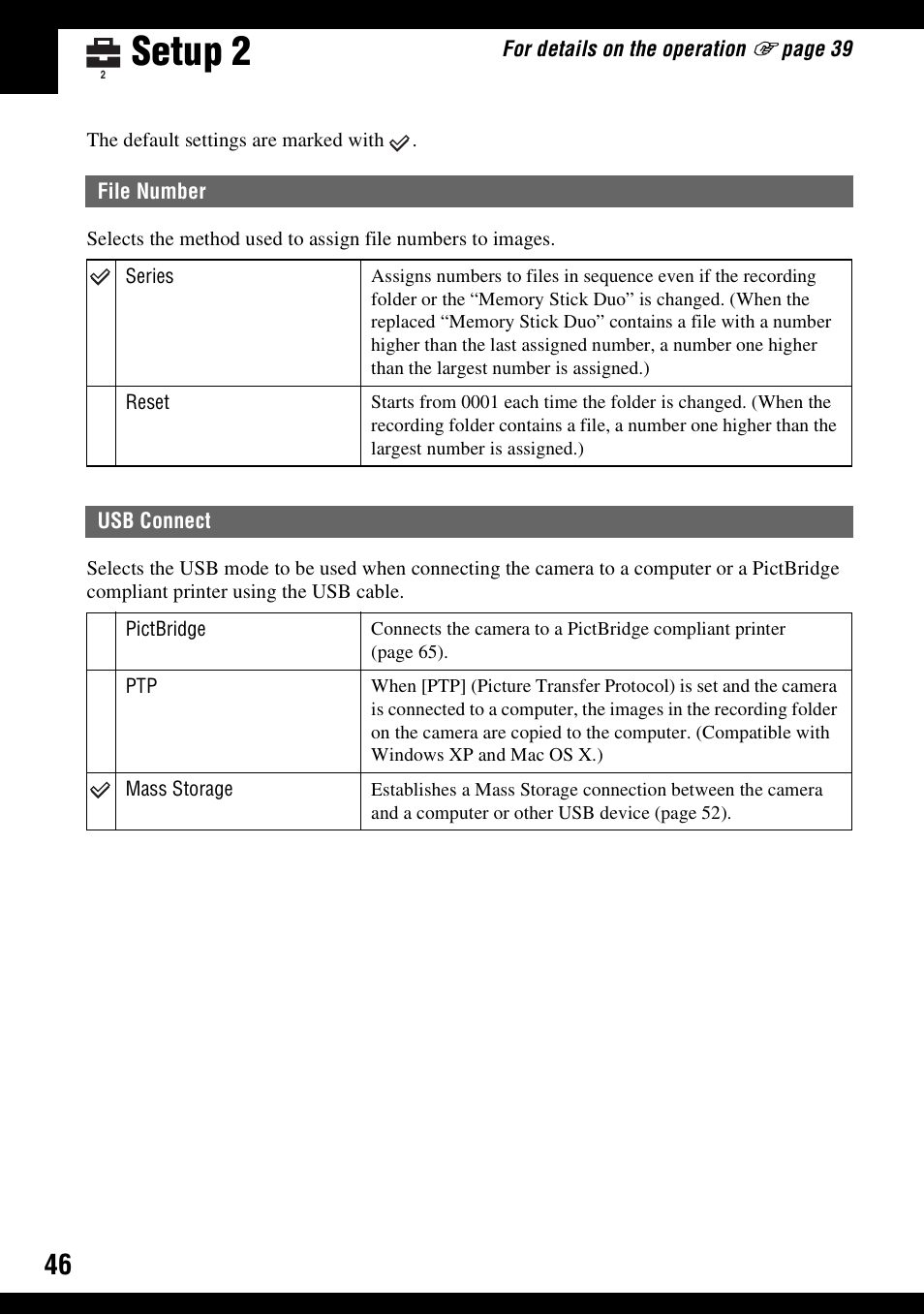Setup 2 | Sony DSC-S500 User Manual | Page 46 / 96