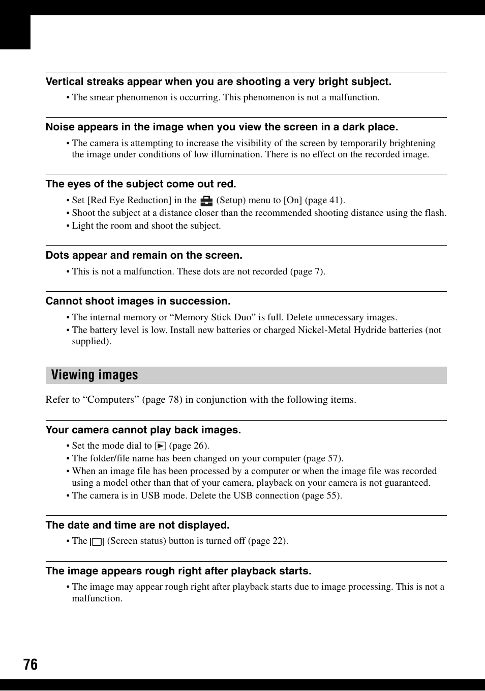 Viewing images | Sony DSC-S500 User Manual | Page 76 / 96