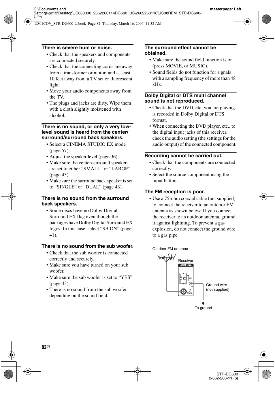 Sony STR-DG600 User Manual | Page 82 / 88