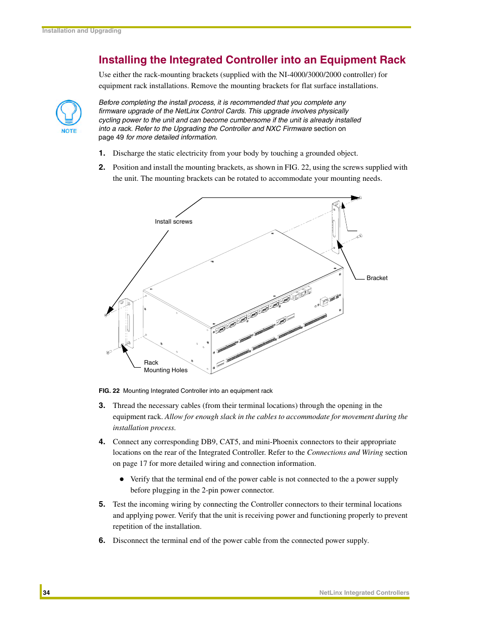 AMX NetLinx Integrated Controllers NI-3000 User Manual | Page 40 / 134