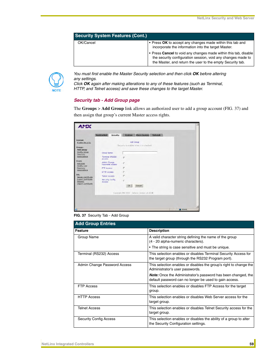 AMX NetLinx Integrated Controllers NI-3000 User Manual | Page 65 / 134