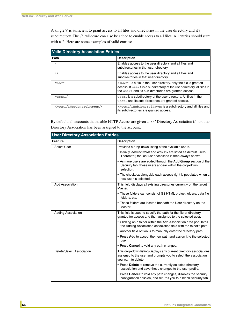AMX NetLinx Integrated Controllers NI-3000 User Manual | Page 72 / 134