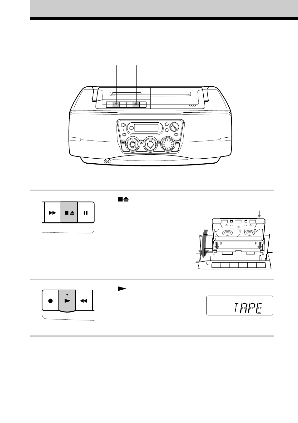 Playing a tape | Sony CFD-S40CP User Manual | Page 10 / 32
