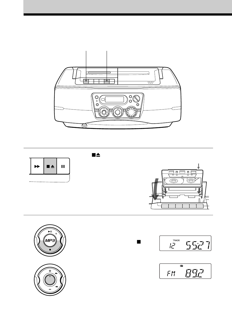 Recording on a tape | Sony CFD-S40CP User Manual | Page 12 / 32