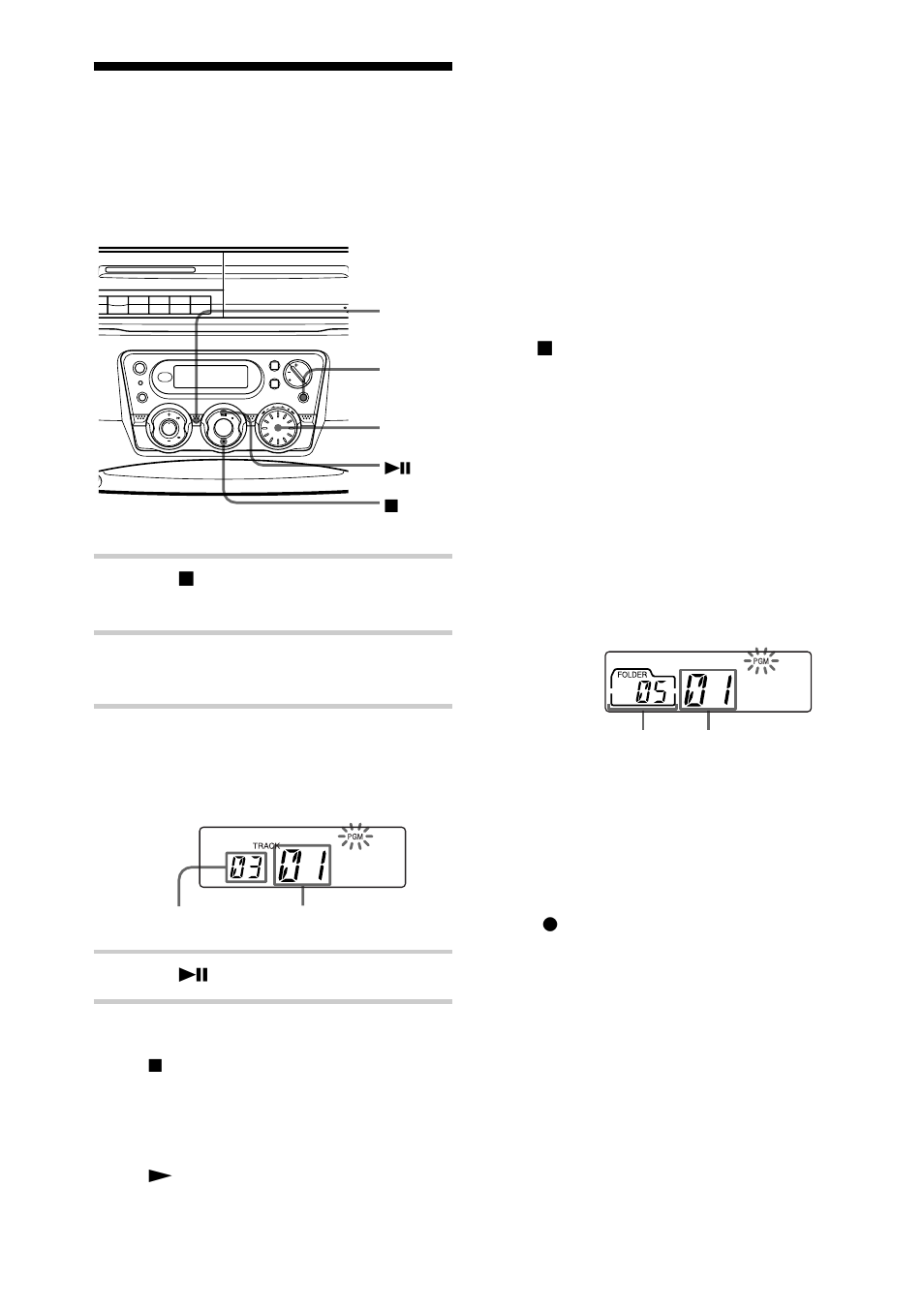 Creating your own program (program play), Creating your own program (program play) 18, Creating your own program | Sony CFD-S40CP User Manual | Page 18 / 32