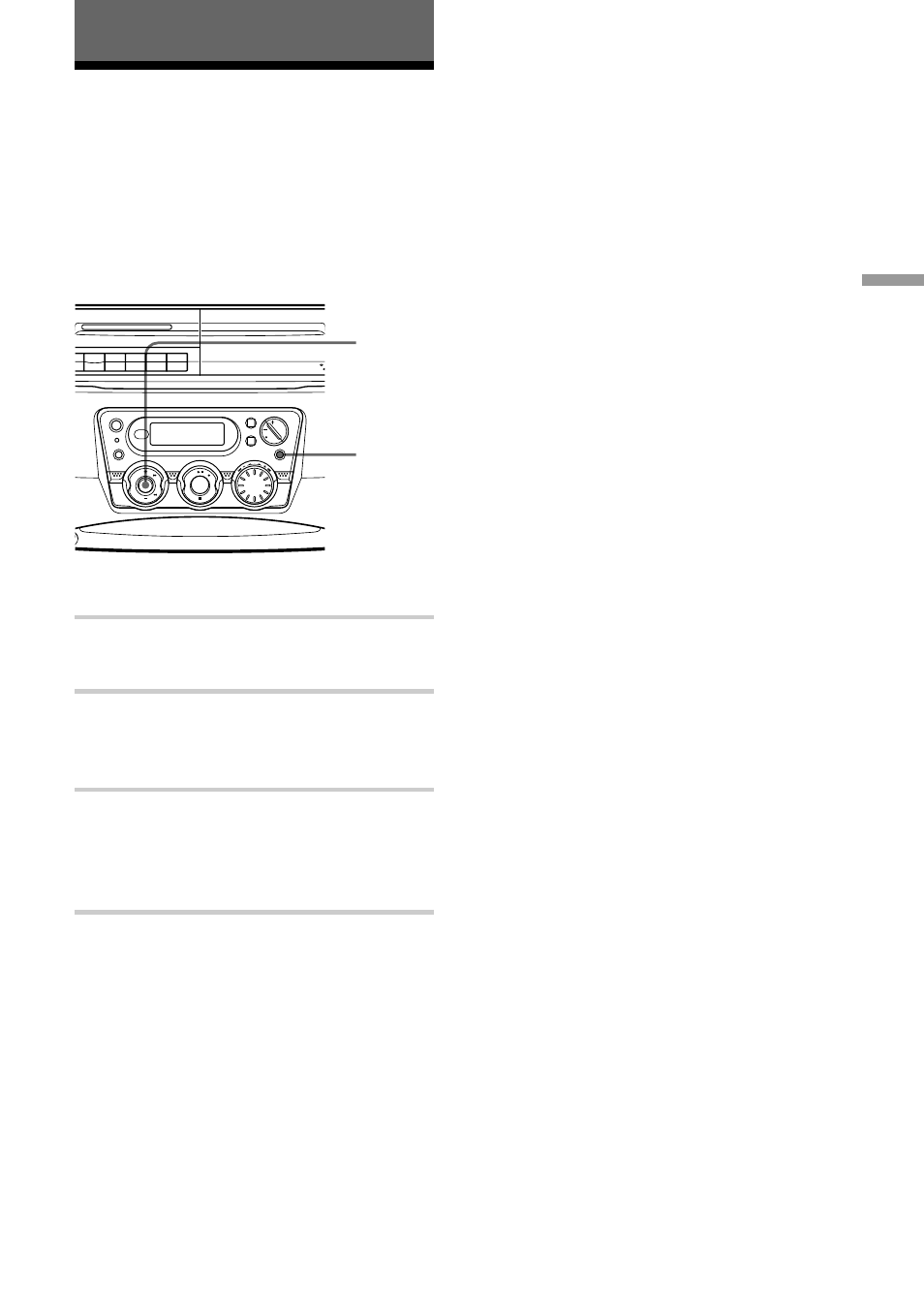 The radio, Presetting radio stations, 19 the radio | Sony CFD-S40CP User Manual | Page 19 / 32