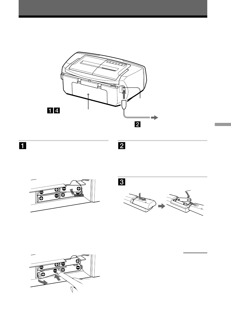 Setting up, Choosing the power sources | Sony CFD-S40CP User Manual | Page 23 / 32