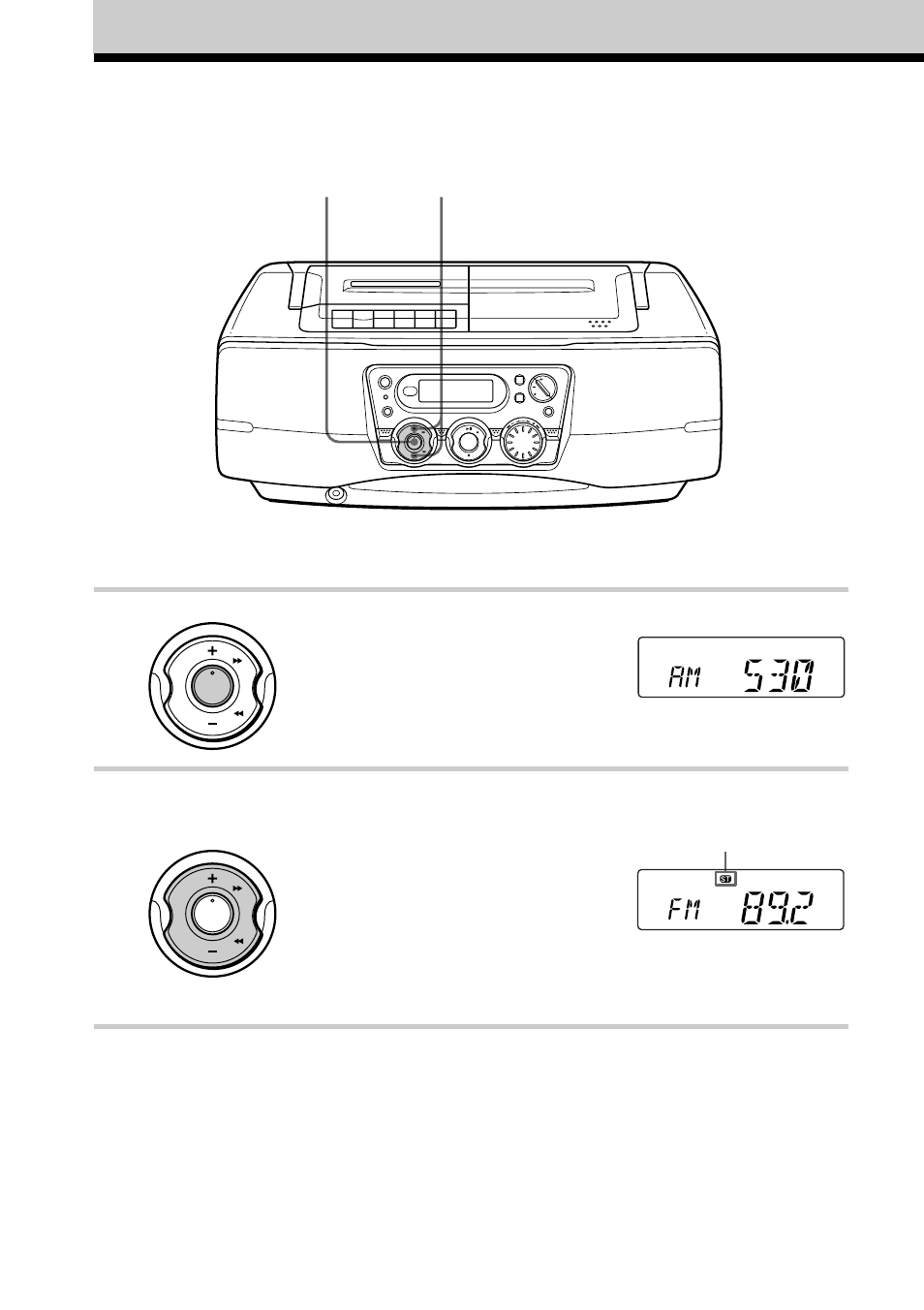 Listening to the radio | Sony CFD-S40CP User Manual | Page 8 / 32