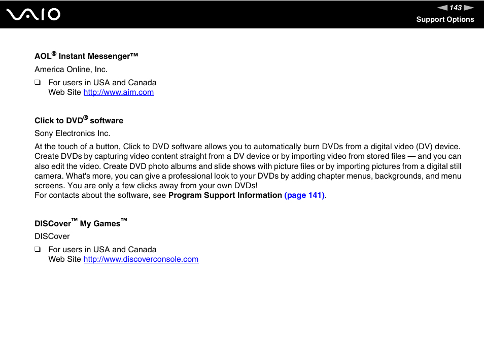 Sony VGN-FS980 User Manual | Page 143 / 151