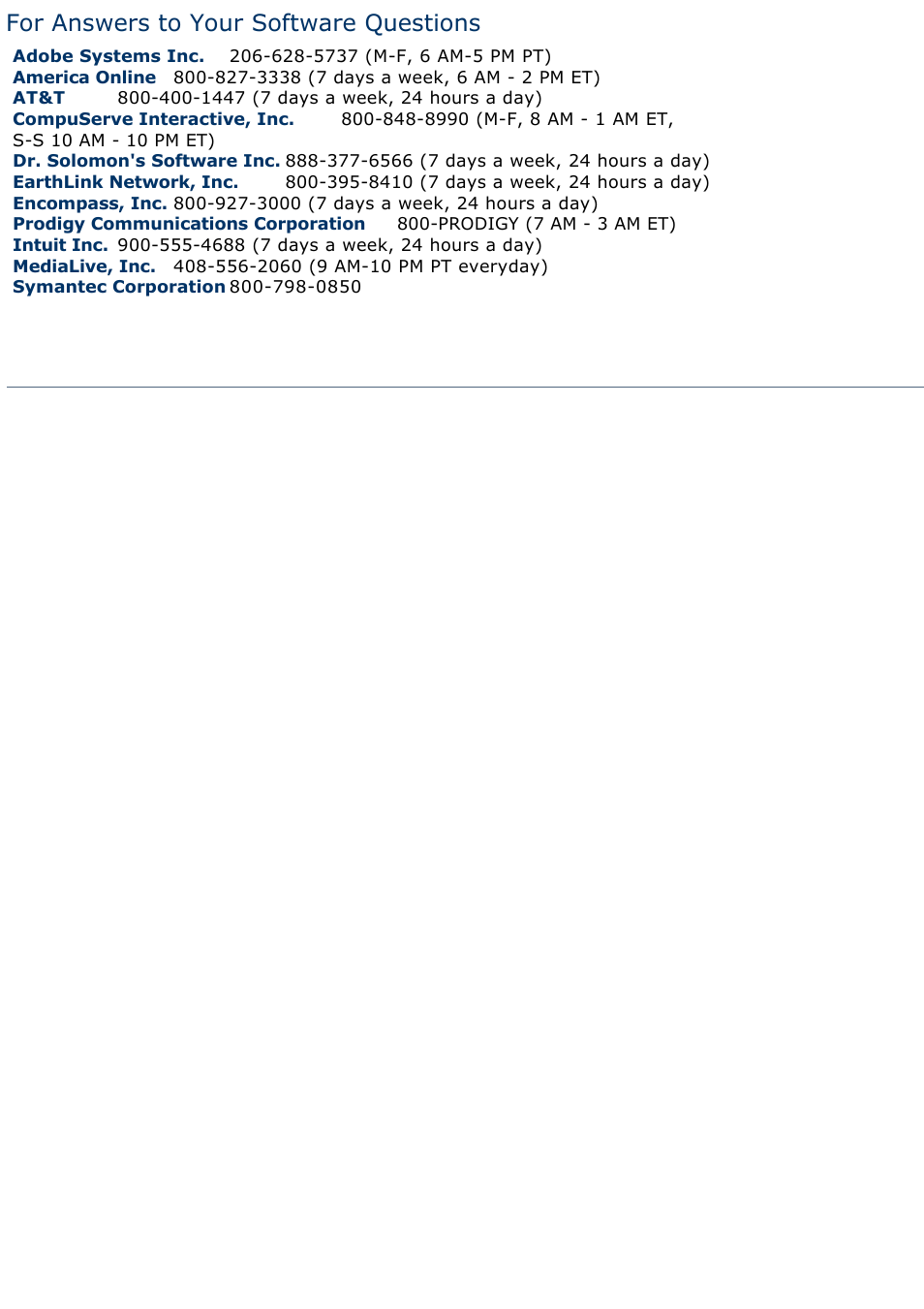 For answers to your software questions | Sony PCV-L400 User Manual | Page 13 / 1049