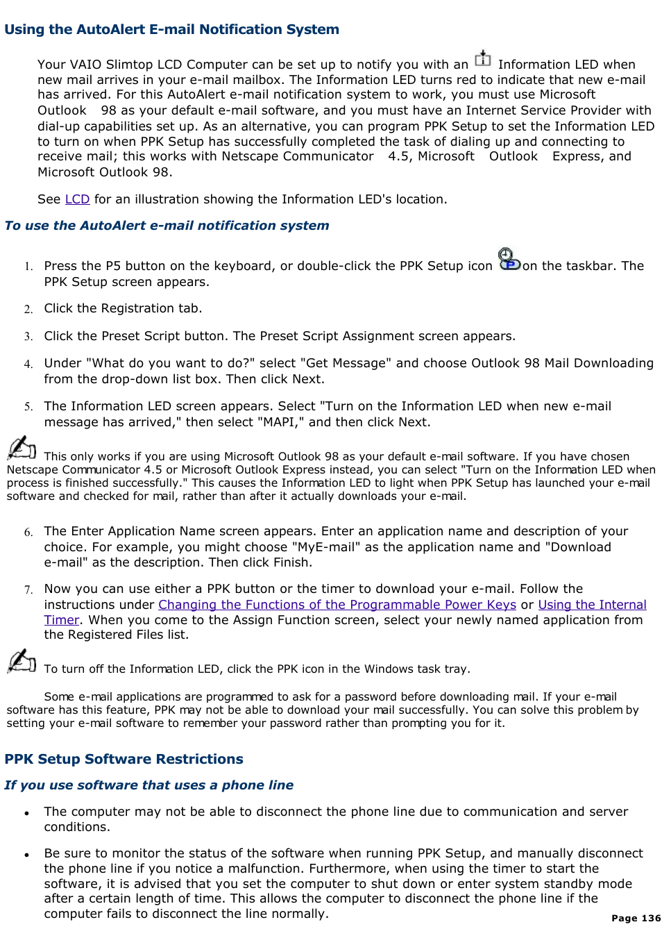 Sony PCV-L400 User Manual | Page 136 / 1049