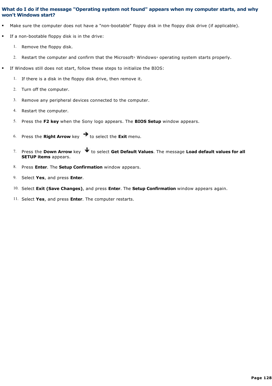 Sony PCG-TR1A User Manual | Page 128 / 196
