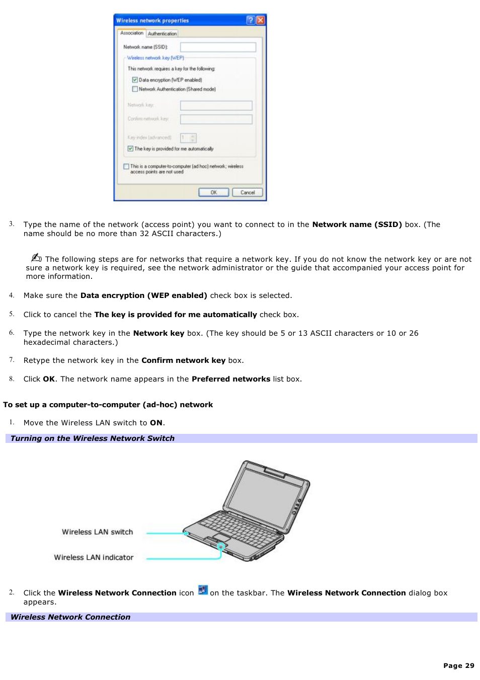 Sony PCG-TR1A User Manual | Page 29 / 196