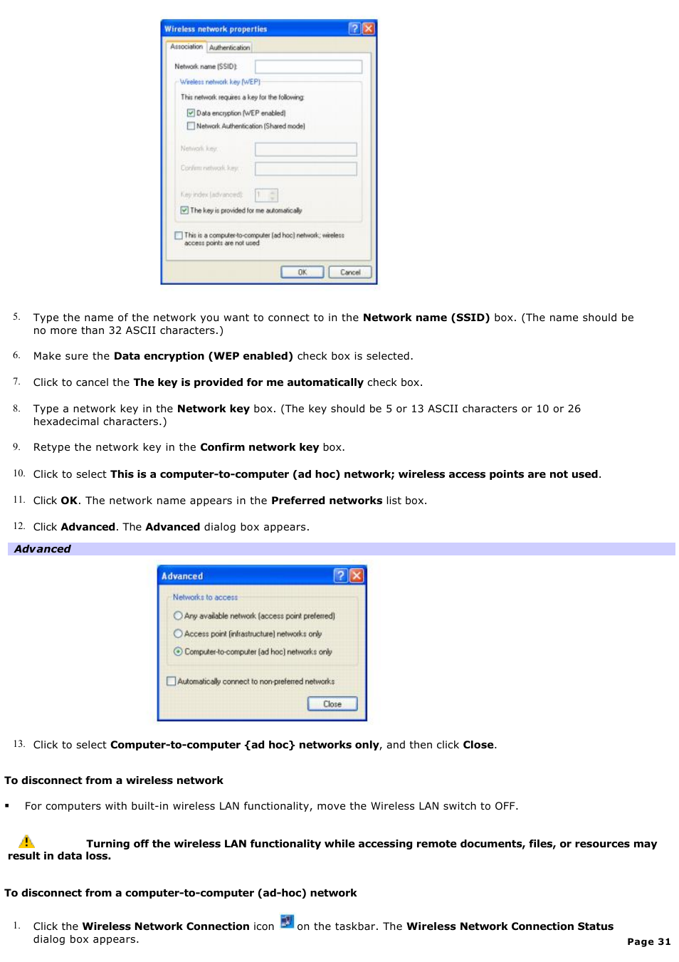 Sony PCG-TR1A User Manual | Page 31 / 196
