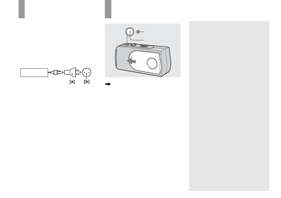 Using your camera abroad, Turning on/off your camera | Sony DSC-U30 User Manual | Page 14 / 84