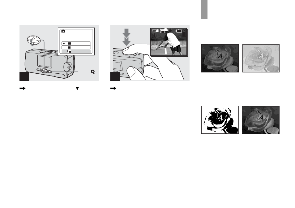 Adding special effects — picture effect, Adding special effects, Picture effect | Sony DSC-U30 User Manual | Page 32 / 84