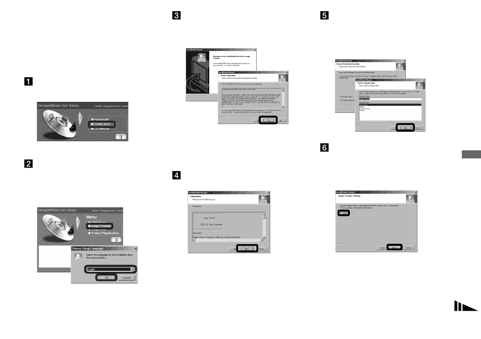 Installing “image transfer | Sony DSC-U30 User Manual | Page 49 / 84