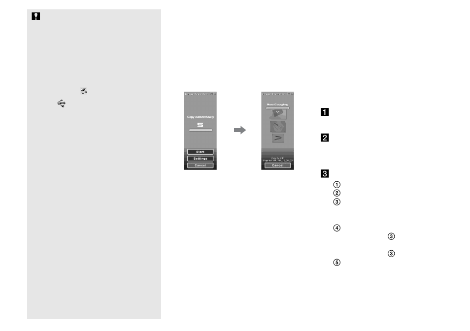 Copying images using “image transfer, Copying images using, Image transfer | Sony DSC-U30 User Manual | Page 52 / 84