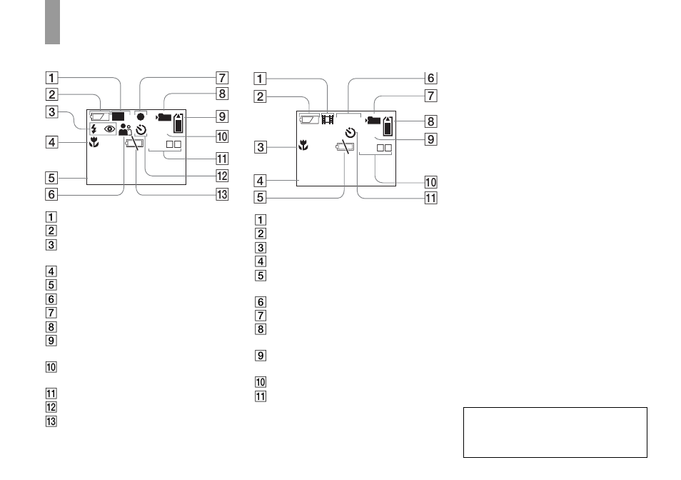 Lcd screen displays, 78 a | Sony DSC-U30 User Manual | Page 78 / 84