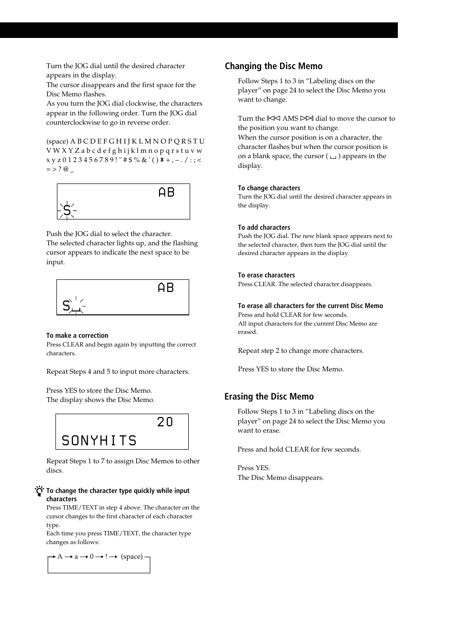 Sony CDP-CX335 User Manual | Page 25 / 36