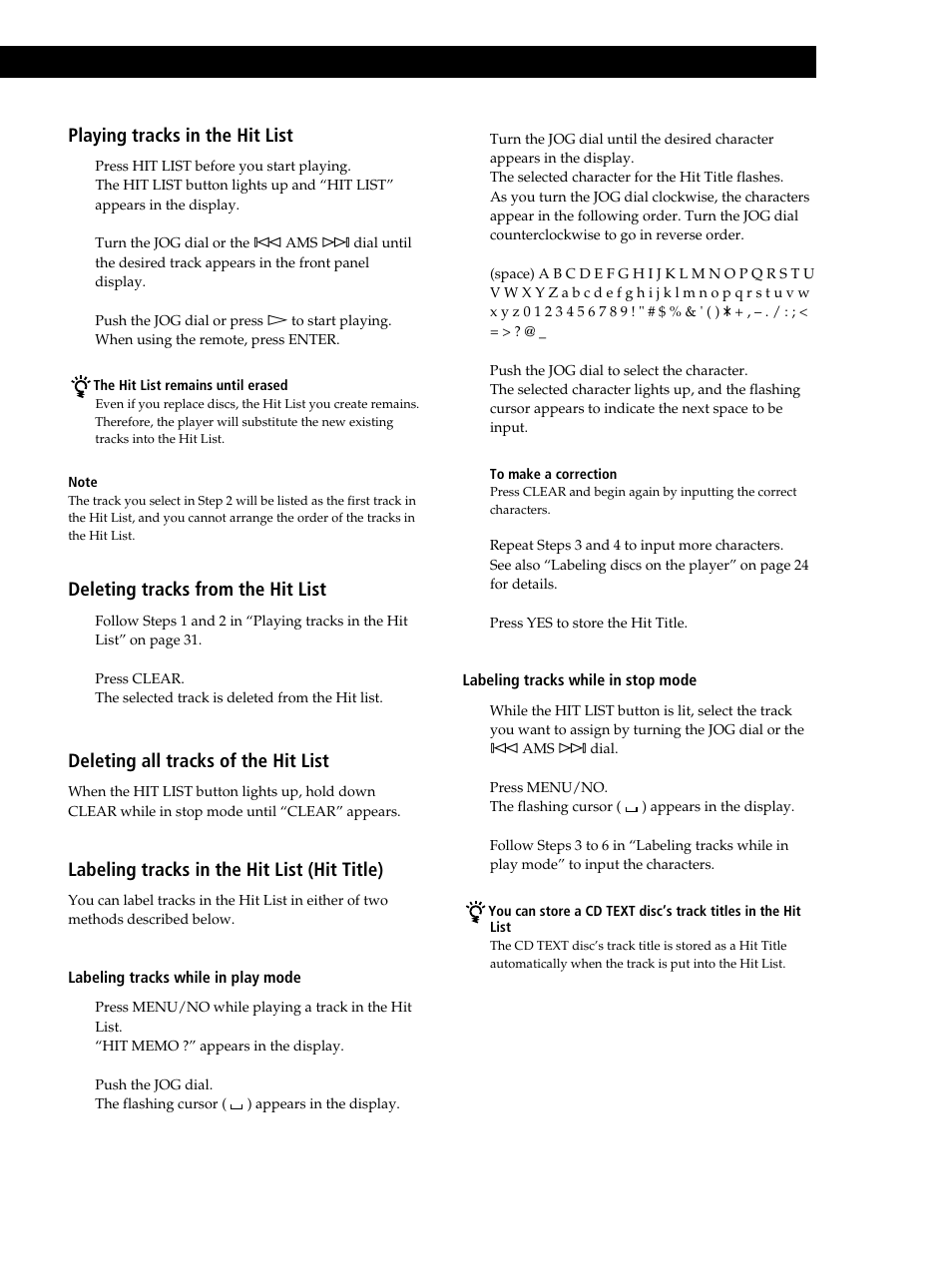 Sony CDP-CX335 User Manual | Page 31 / 36