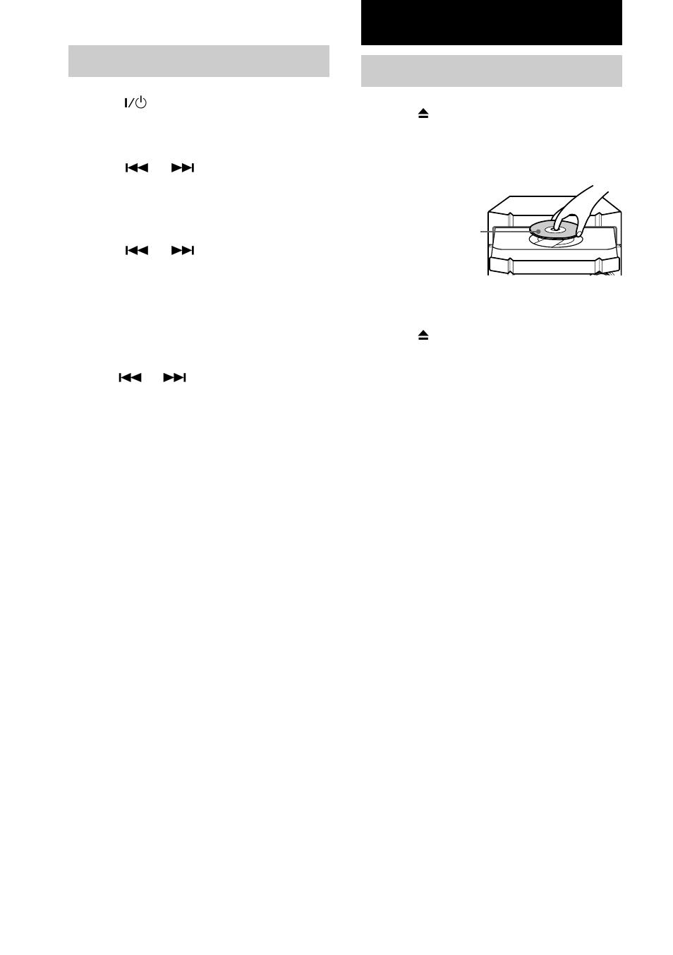 Setting the clock, Loading a cd | Sony HCD-GX40 User Manual | Page 10 / 32
