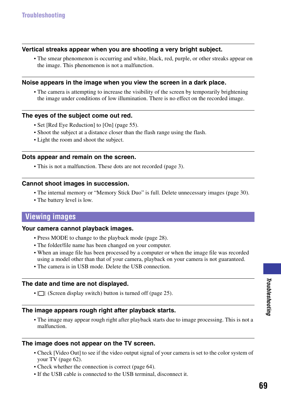 Viewing images | Sony NSC-GC1 User Manual | Page 69 / 83