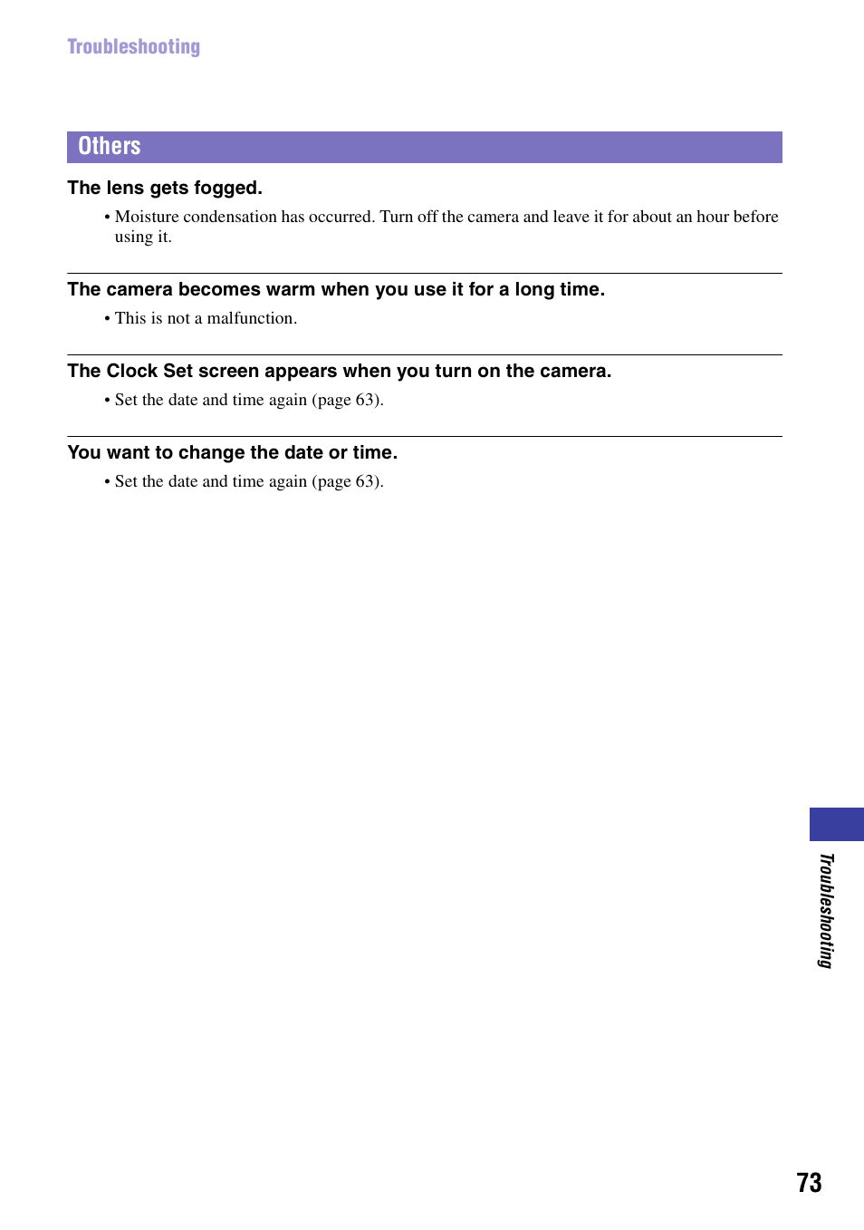 Others | Sony NSC-GC1 User Manual | Page 73 / 83