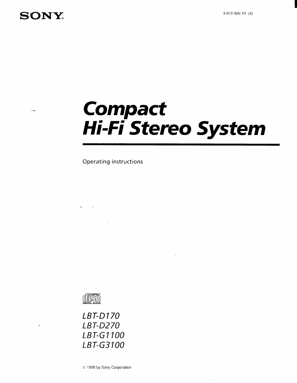 Sony LBT-D270 User Manual | 23 pages
