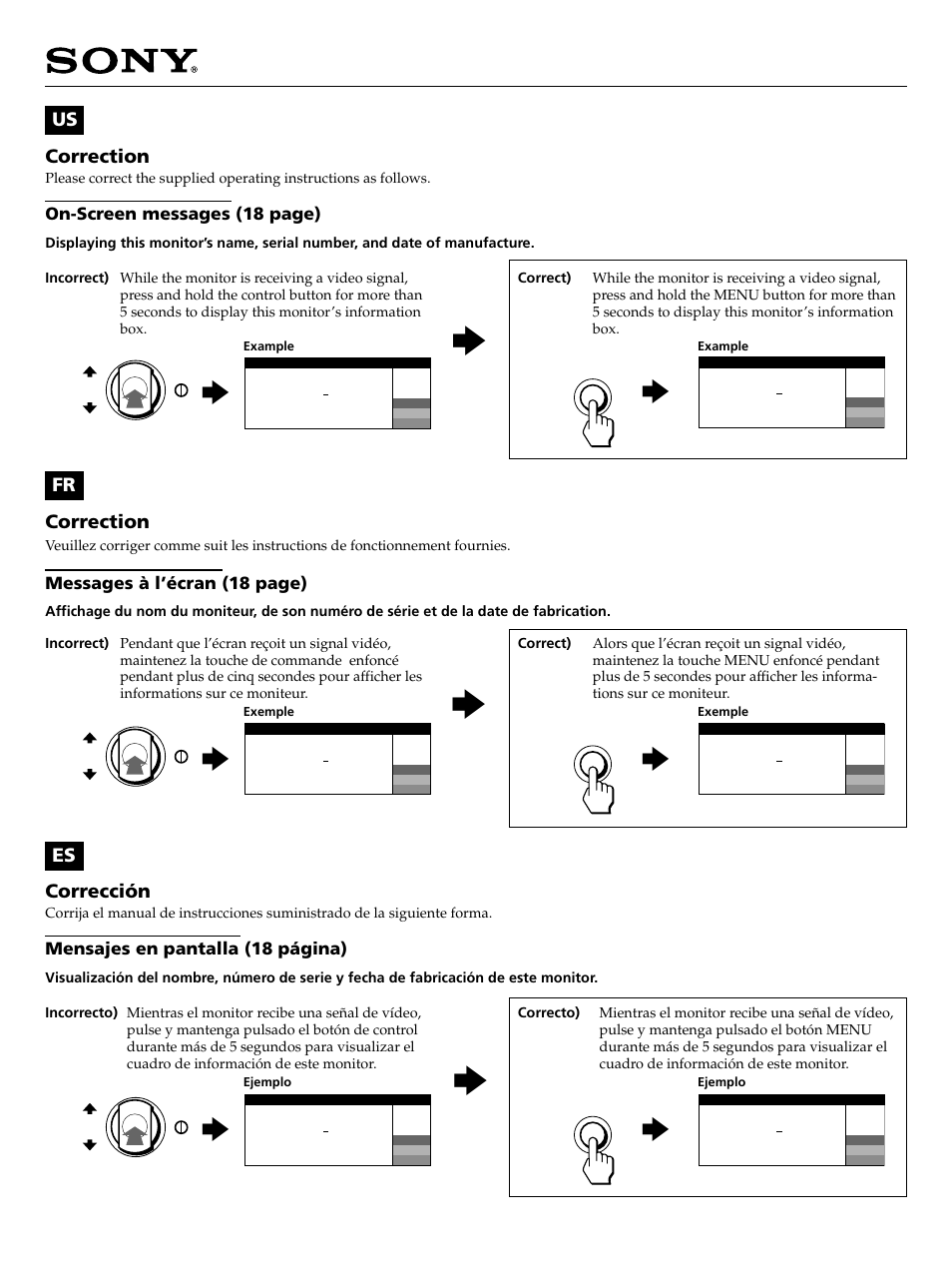 Sony CPD-G520P User Manual | 1 page