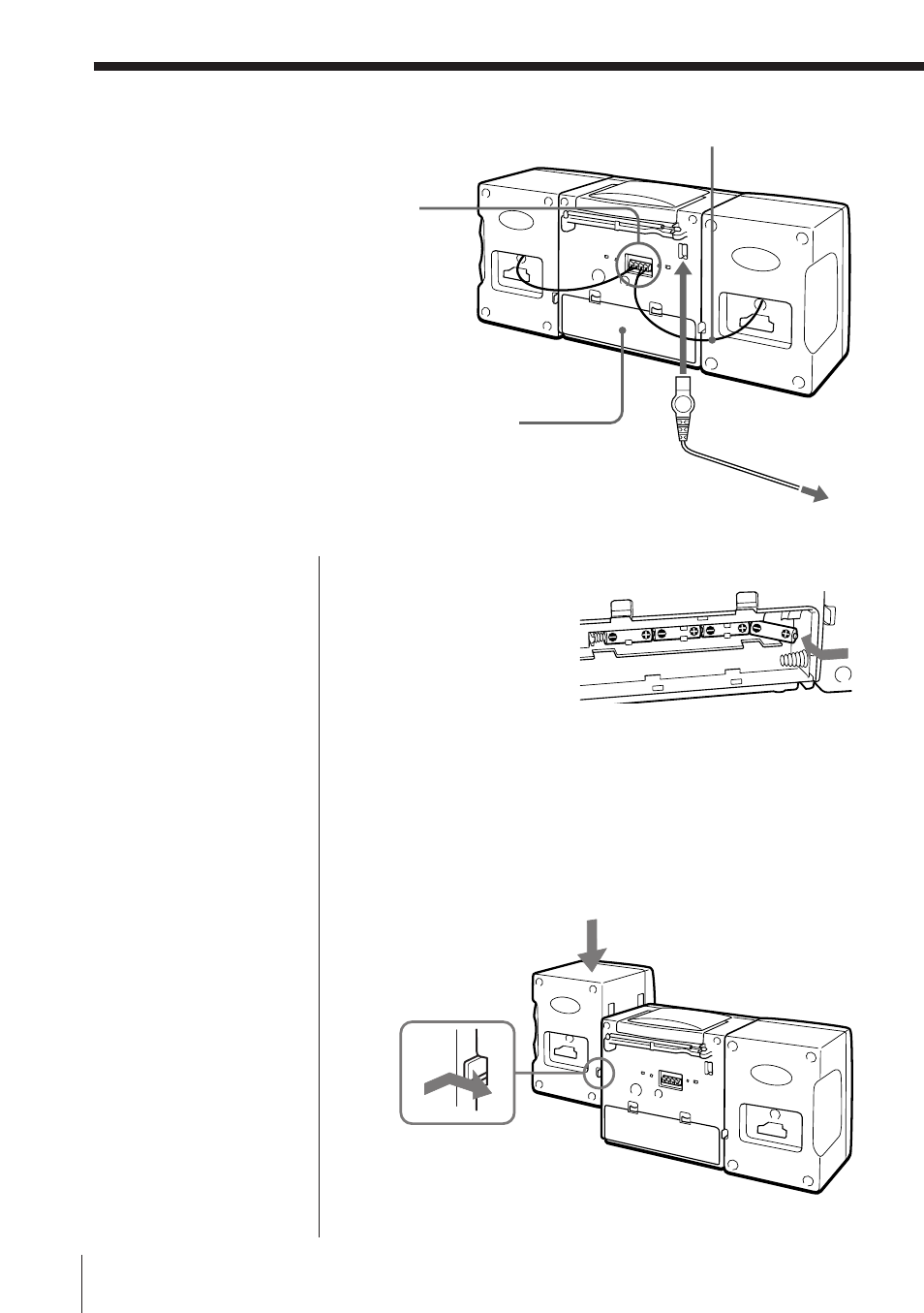 Hooking up the system | Sony CFD-577 User Manual | Page 25 / 36