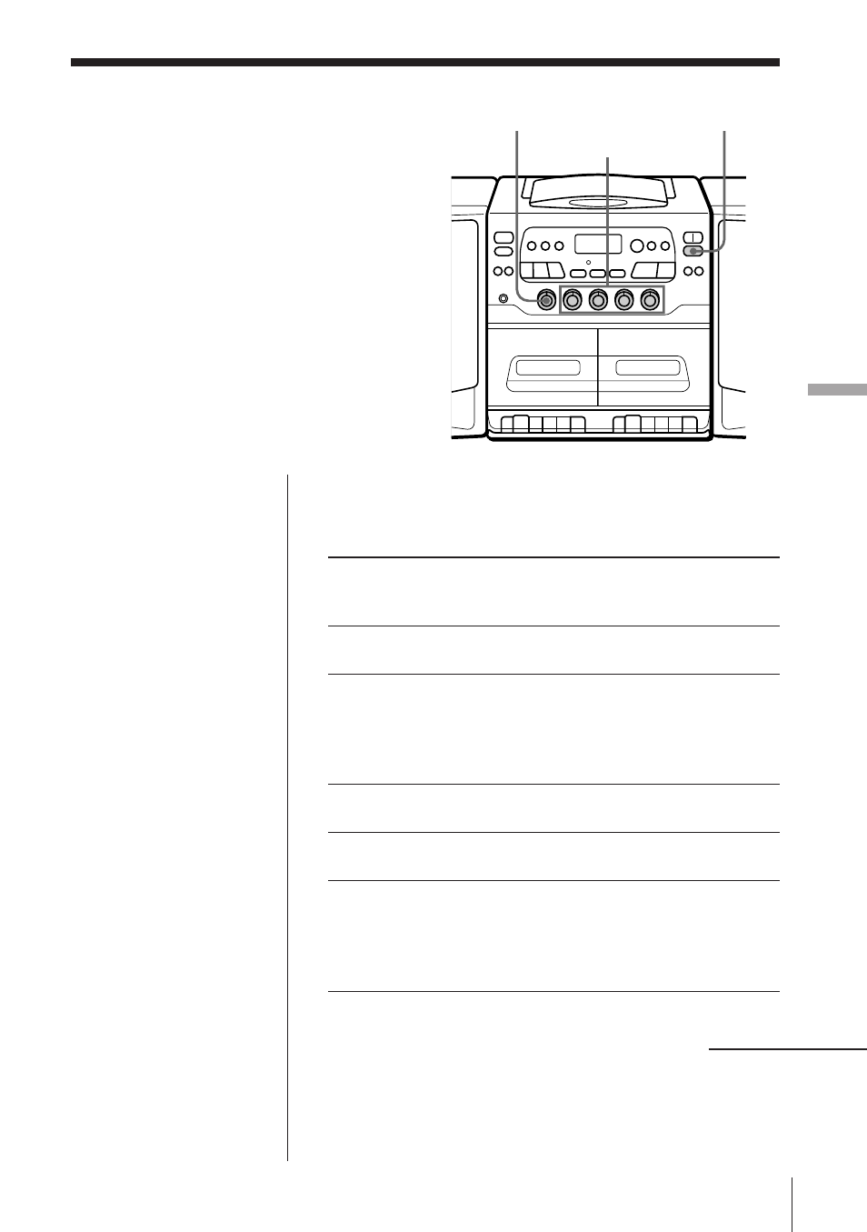 Adjusting the audio emphasis | Sony CFD-577 User Manual | Page 28 / 36